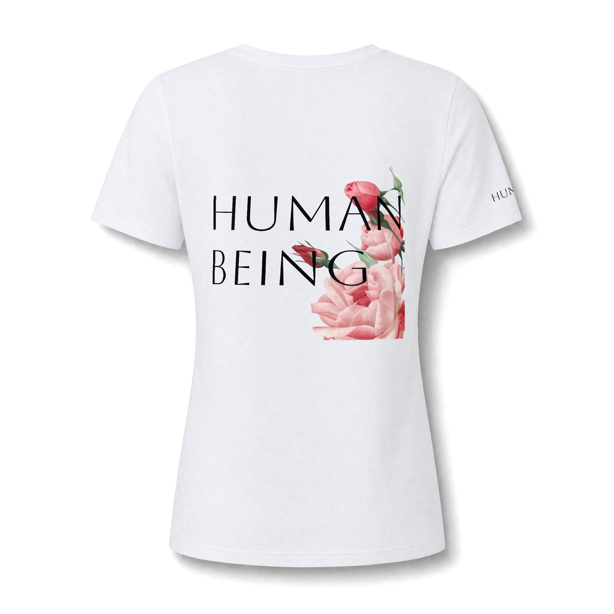 Women's HUMAN BEING Botanical Floral V-Neck T-Shirt
