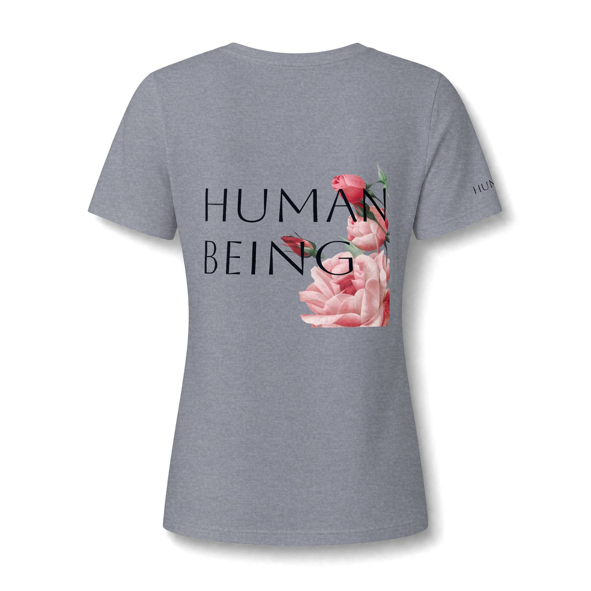 Women's HUMAN BEING Botanical Floral V-Neck T-Shirt
