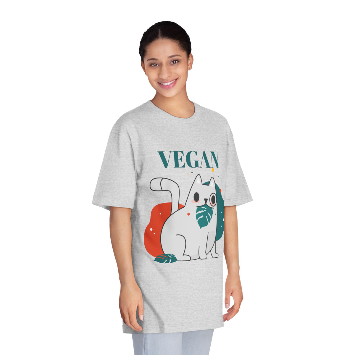 Vegan Cat T-Shirt – Cute Plant-Based Animal Lover Graphic Tee