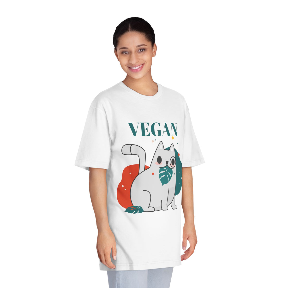 Vegan Cat T-Shirt – Cute Plant-Based Animal Lover Graphic Tee