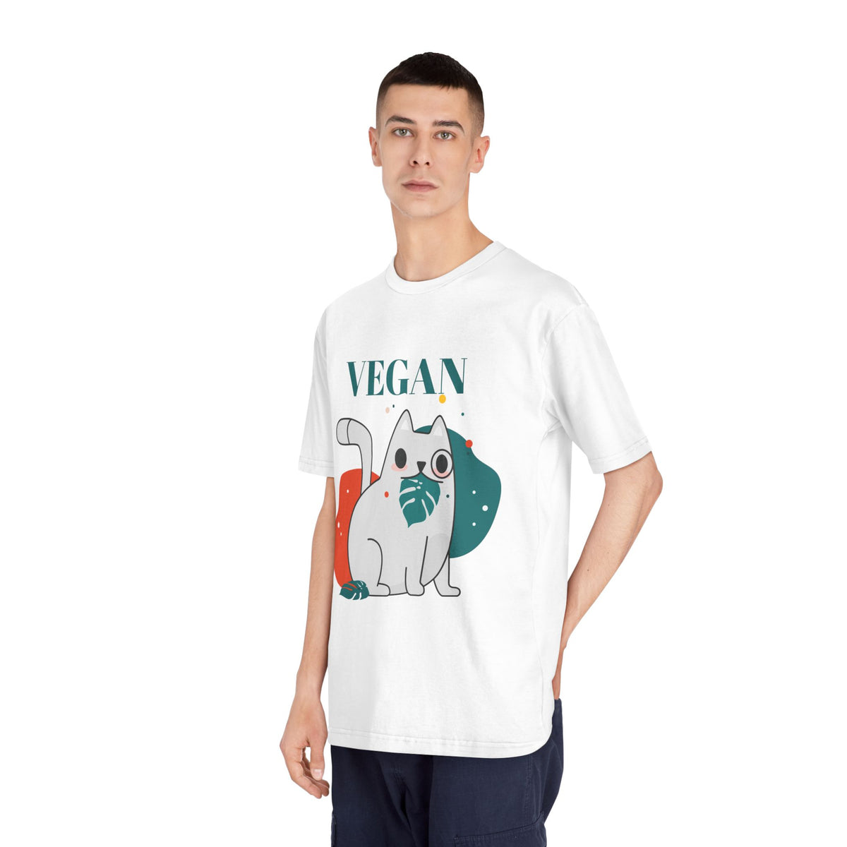 Vegan Cat T-Shirt – Cute Plant-Based Animal Lover Graphic Tee