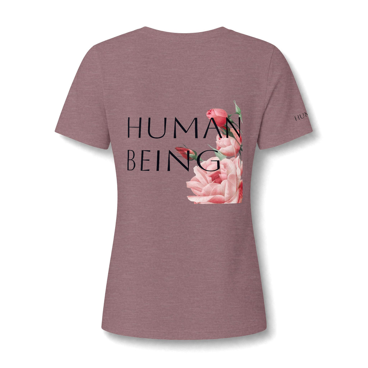 Women's HUMAN BEING Botanical Floral V-Neck T-Shirt
