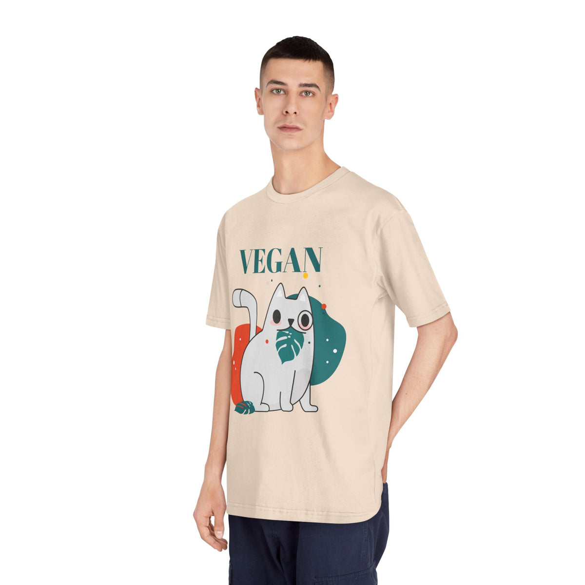 Vegan Cat T-Shirt – Cute Plant-Based Animal Lover Graphic Tee