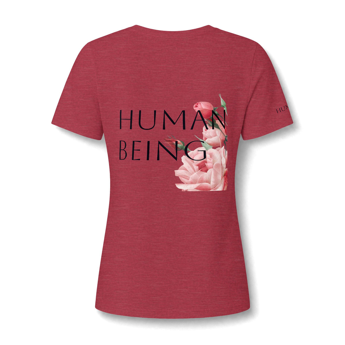 Women's HUMAN BEING Botanical Floral V-Neck T-Shirt