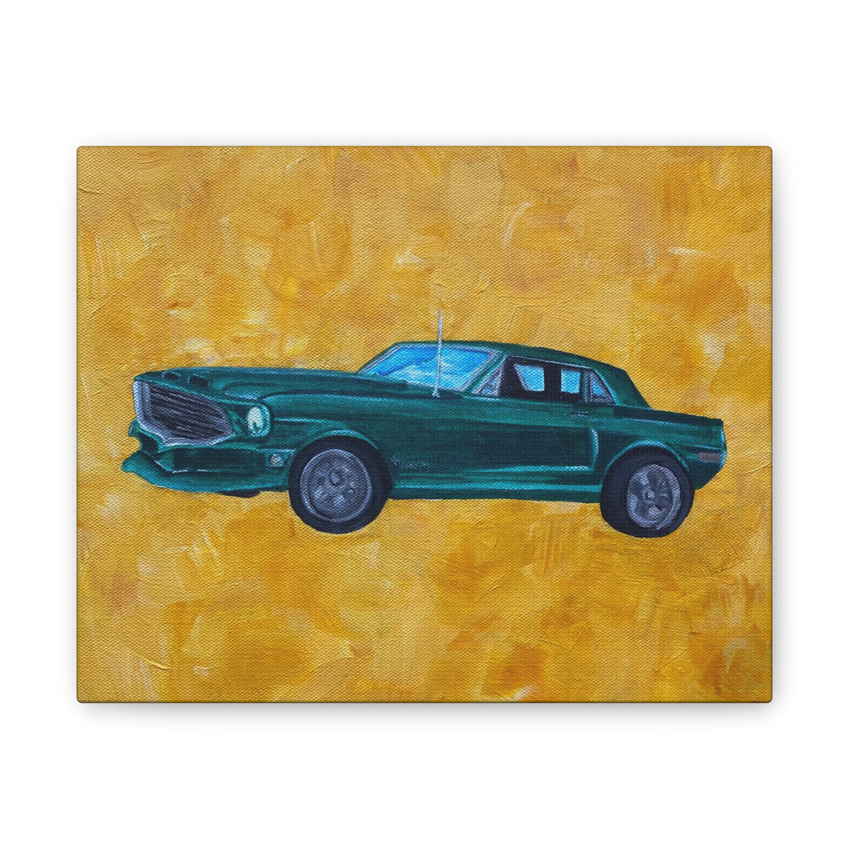Canvas Stretched Classic Ford Mustang Vintage Car Original Wall Art