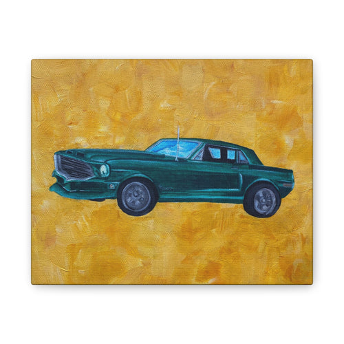 Canvas Stretched Classic Ford Mustang Vintage Car Original Wall Art