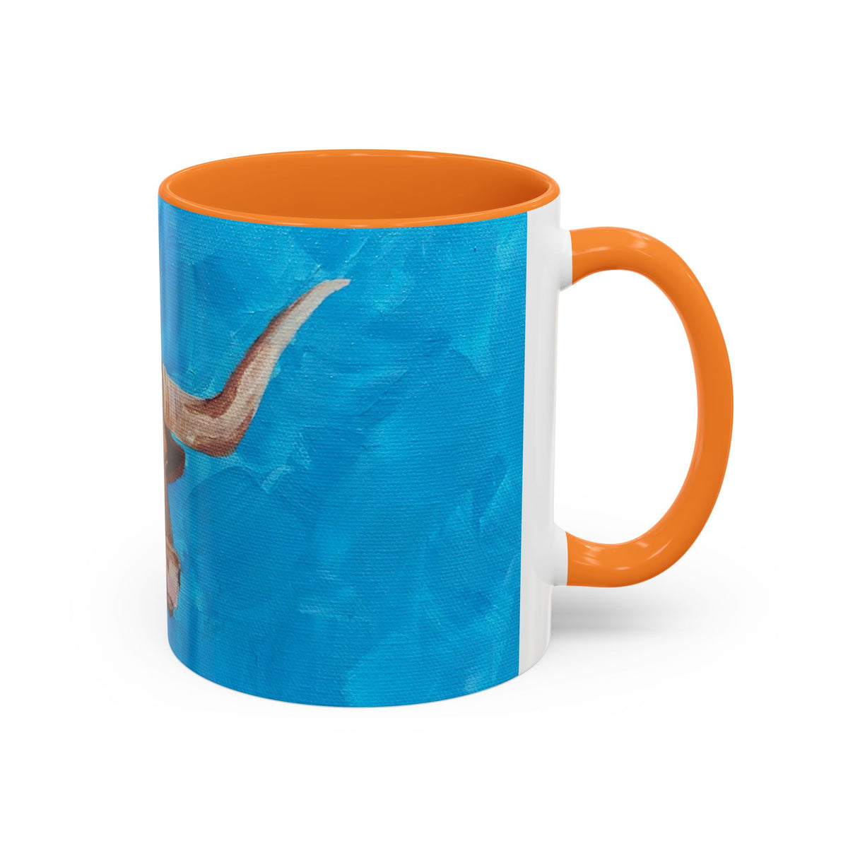 Colorful Longhorn Bull Mug – Western Cowboy Coffee Cup 11oz 15oz color options