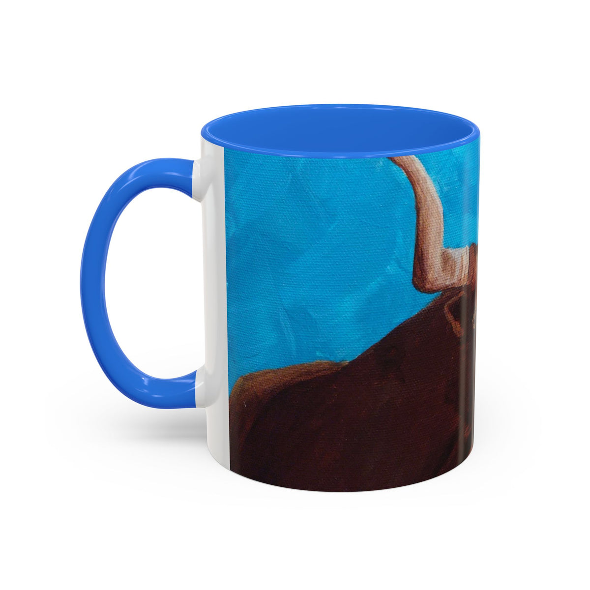 Colorful Longhorn Bull Mug – Western Cowboy Coffee Cup 11oz 15oz color options