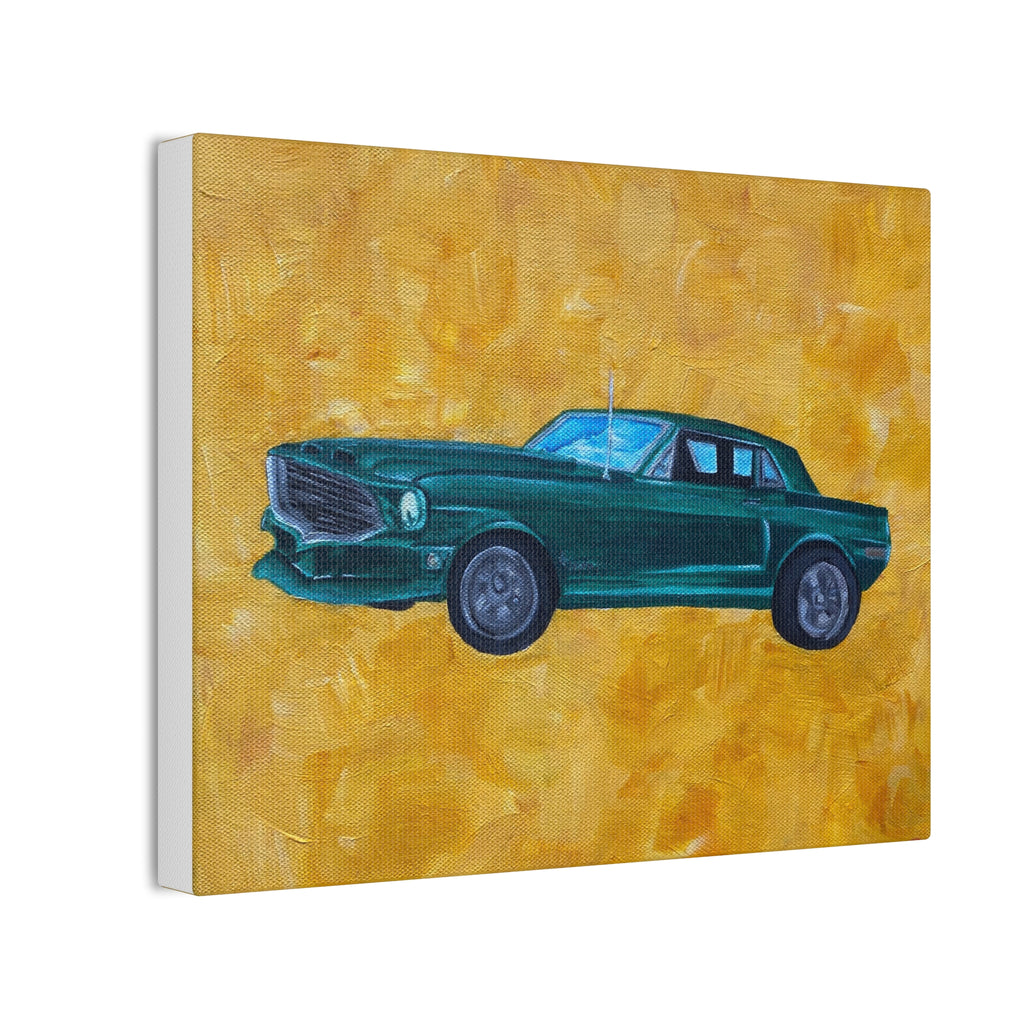 Canvas Stretched Classic Ford Mustang Vintage Car Original Wall Art