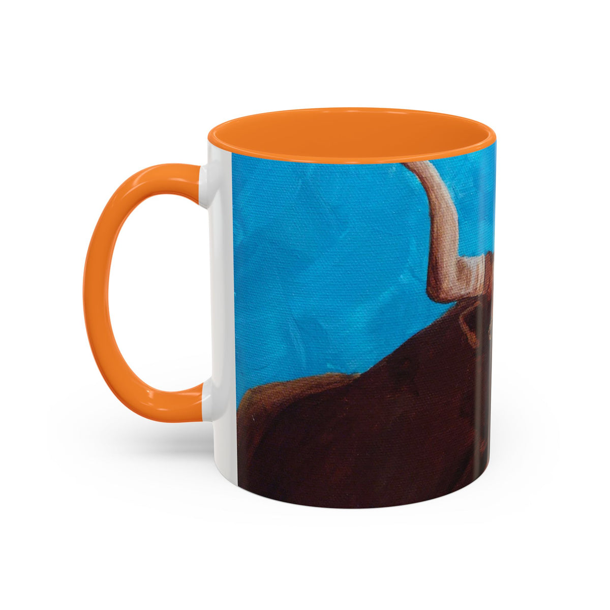 Colorful Longhorn Bull Mug – Western Cowboy Coffee Cup 11oz 15oz color options