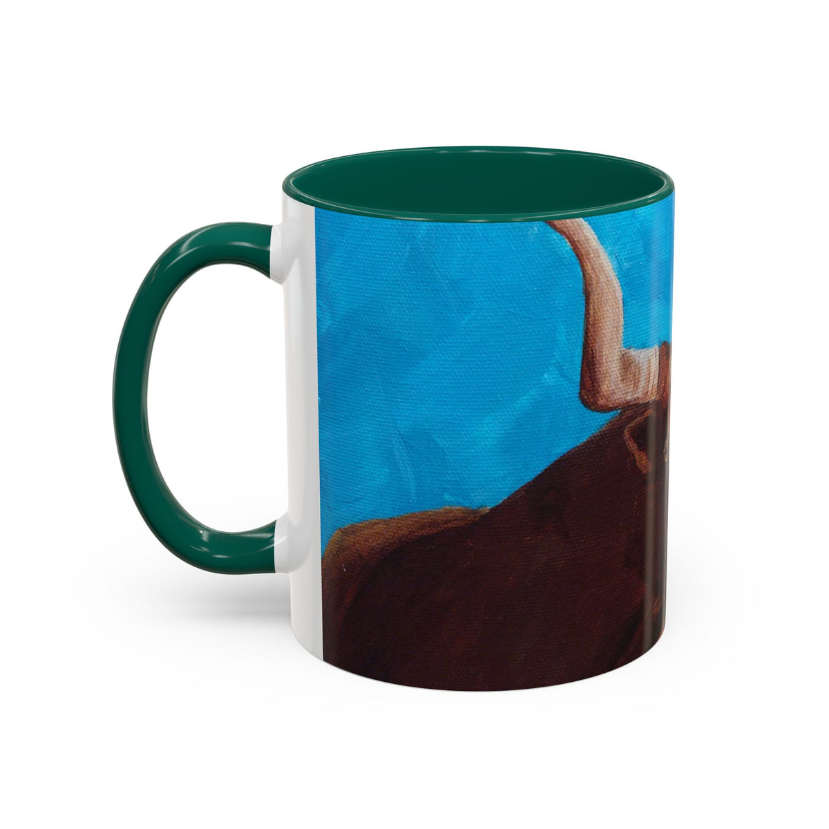 Colorful Longhorn Bull Mug – Western Cowboy Coffee Cup 11oz 15oz color options