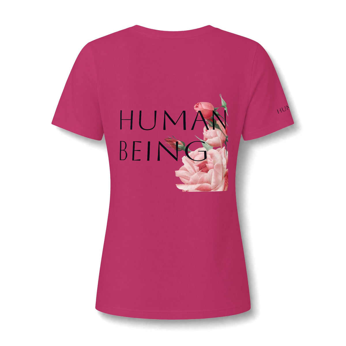 Women's HUMAN BEING Botanical Floral V-Neck T-Shirt