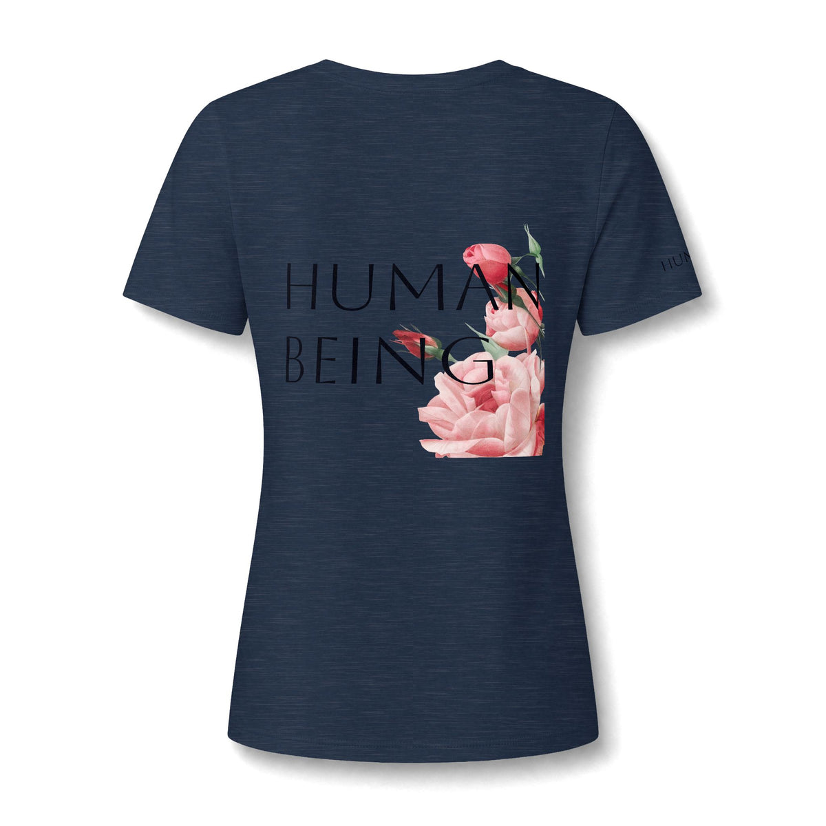 Women's HUMAN BEING Botanical Floral V-Neck T-Shirt