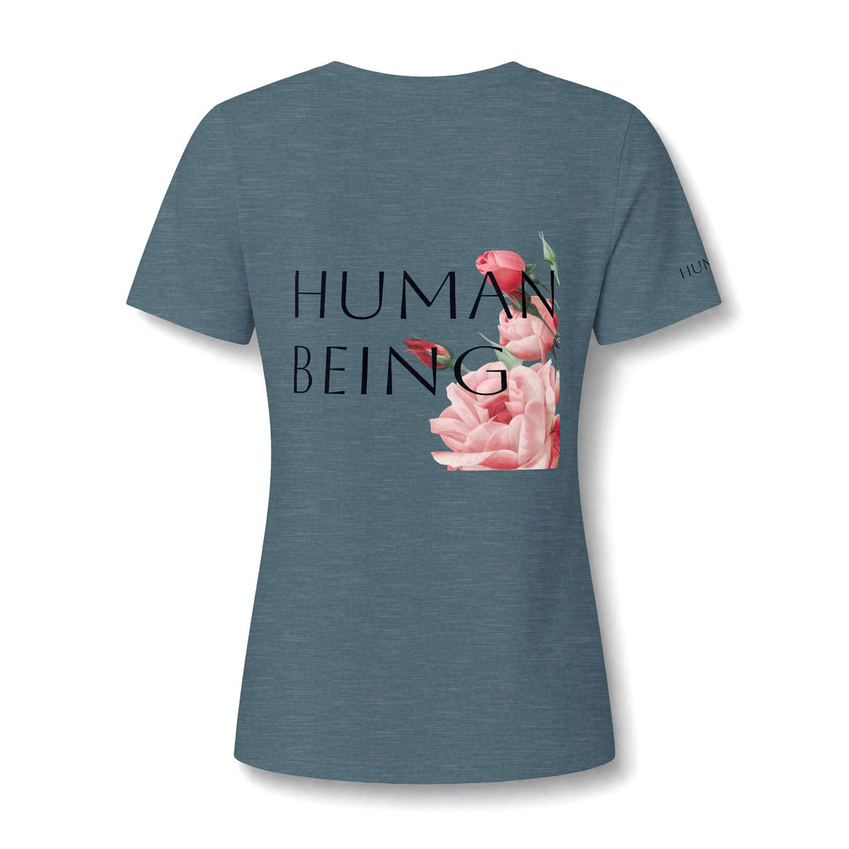 Women's HUMAN BEING Botanical Floral V-Neck T-Shirt