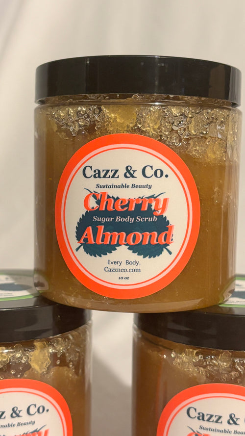 Cherry Almond Organic Sugar Body Scrub 10oz