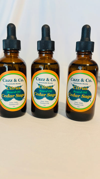 Citrus Cedar Sage Beard Oil 2oz
