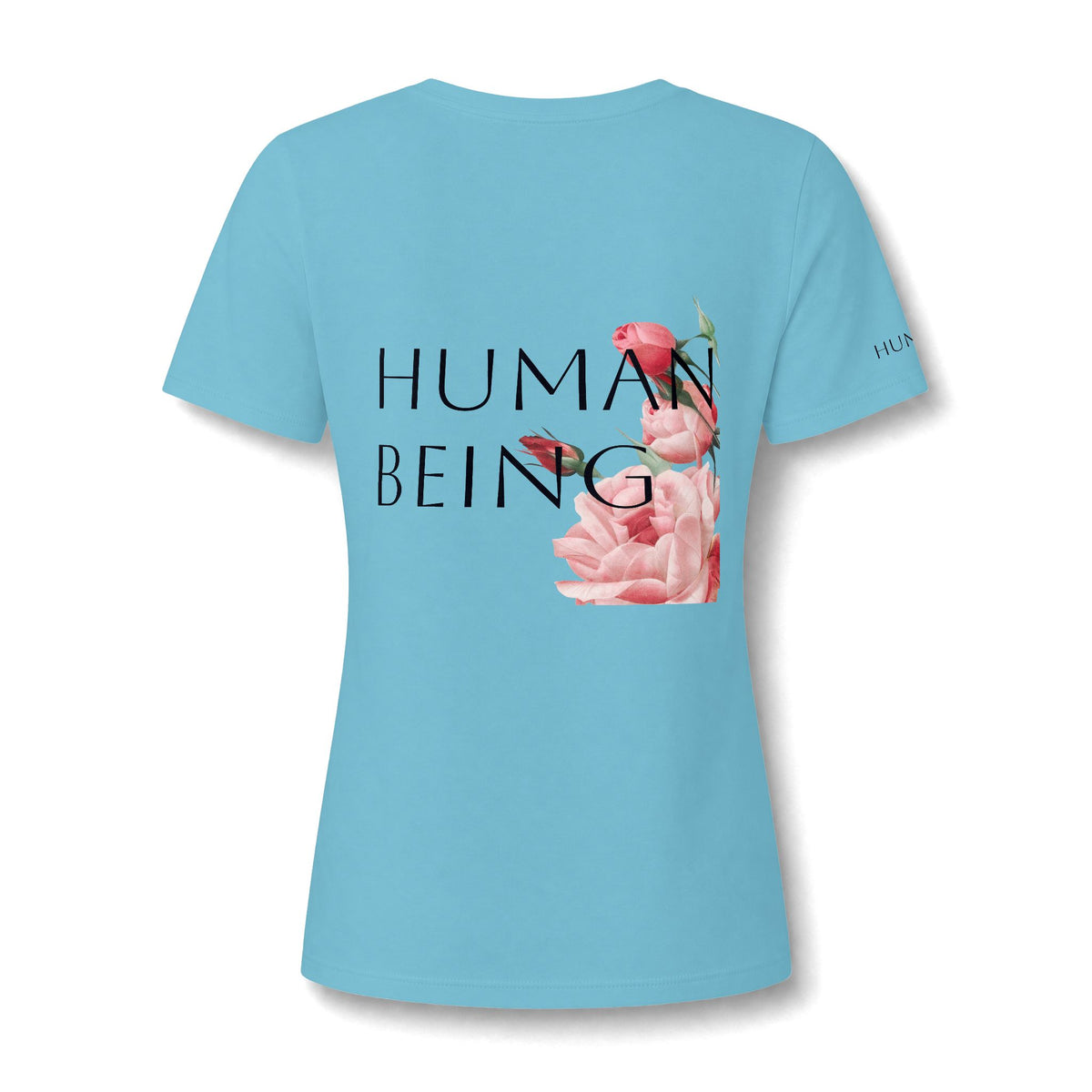 Women's HUMAN BEING Botanical Floral V-Neck T-Shirt