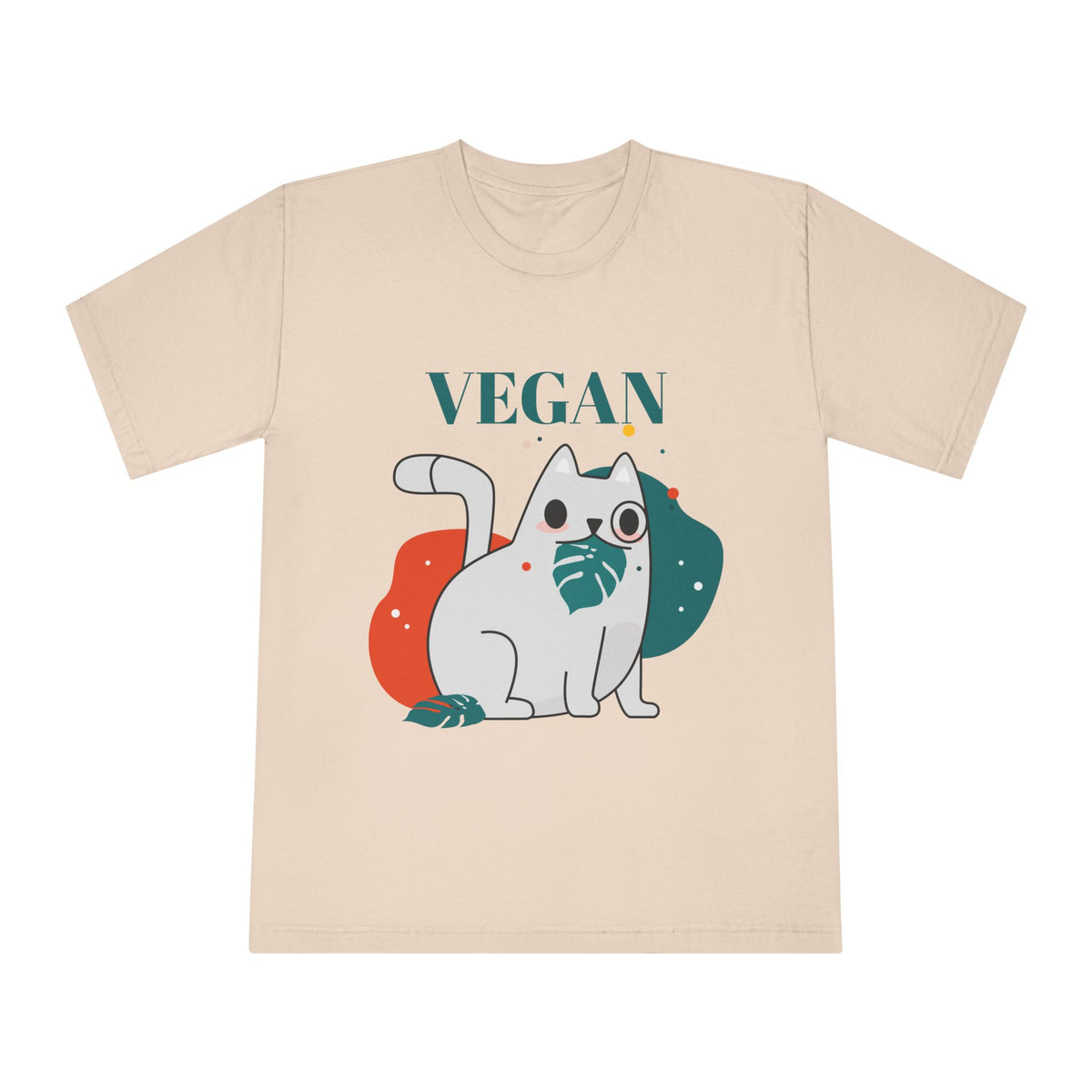 Vegan Cat T-Shirt – Cute Plant-Based Animal Lover Graphic Tee