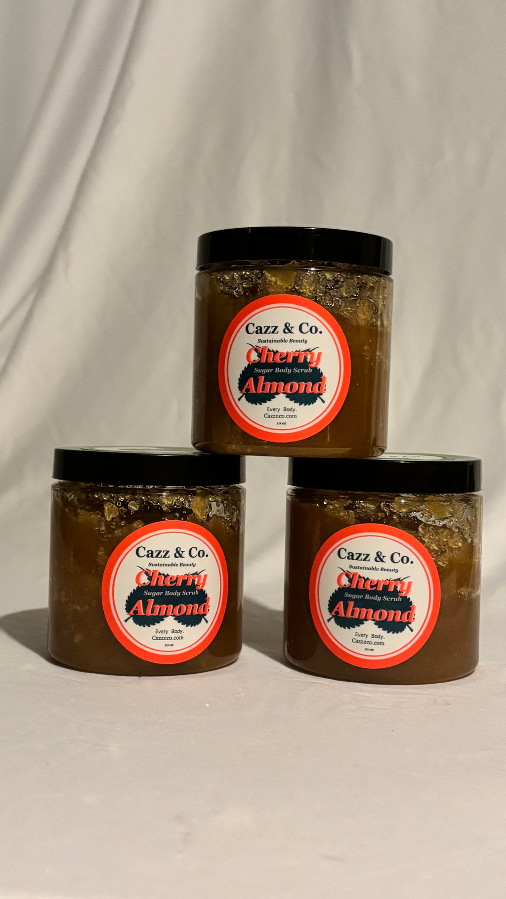 Cherry Almond Organic Sugar Body Scrub 10oz