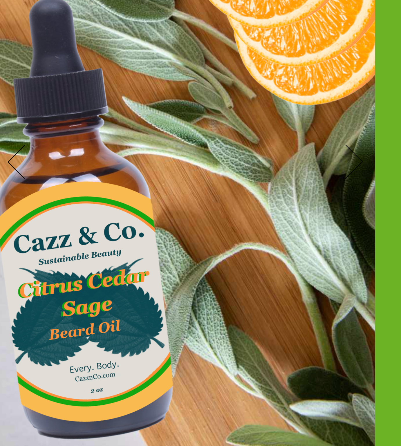 Citrus Cedar Sage Beard Oil 2oz