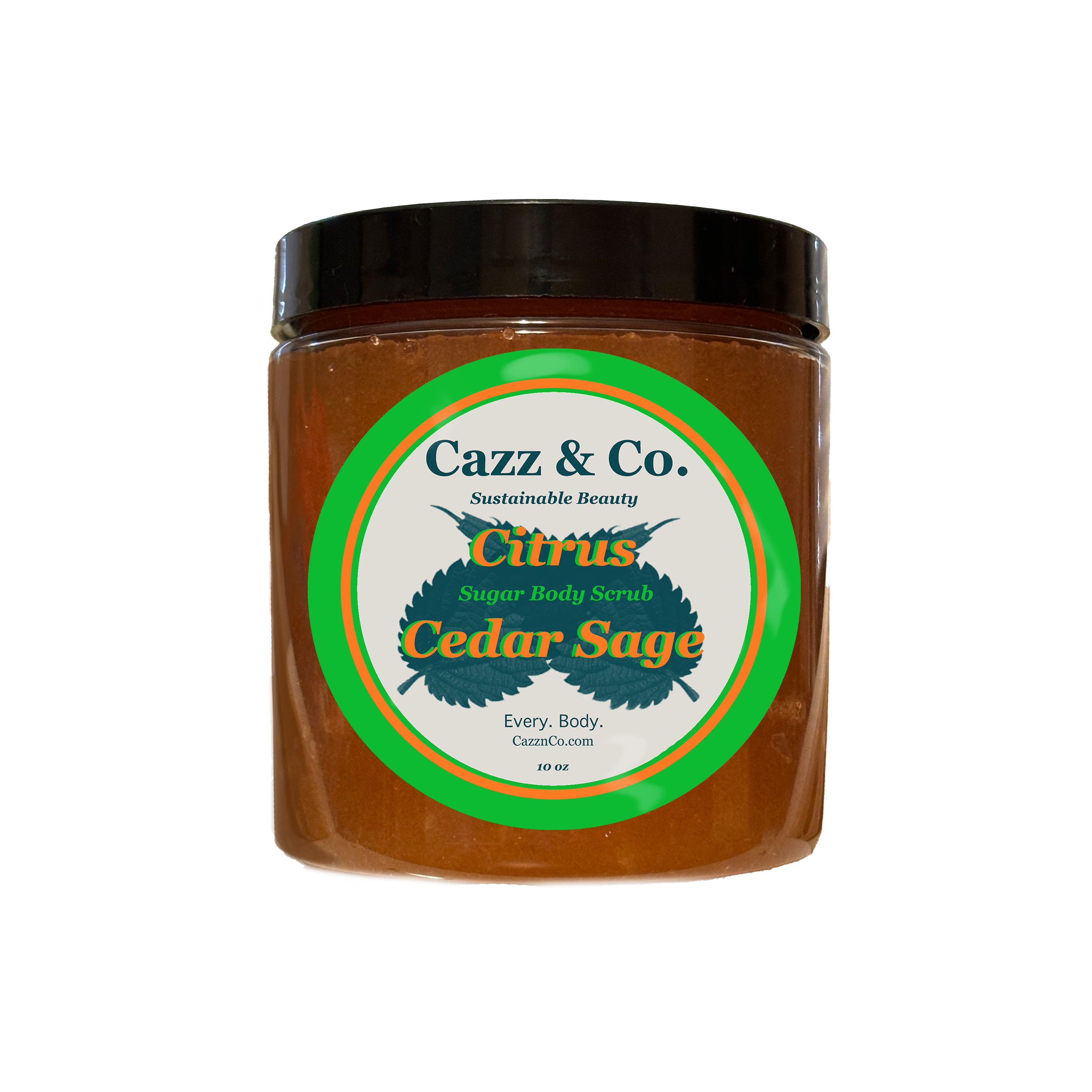 Citrus Cedar Sage Organic Sugar Scrub 10oz