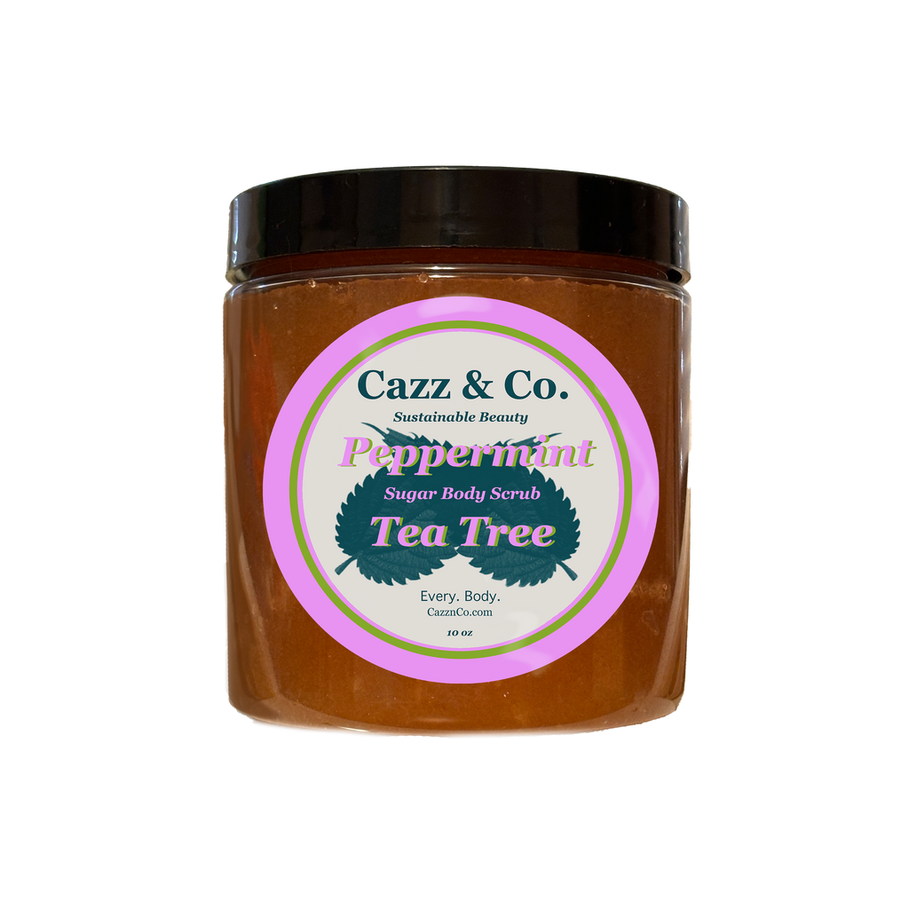 Peppermint Tea Tree Organic Sugar Scrub 10oz