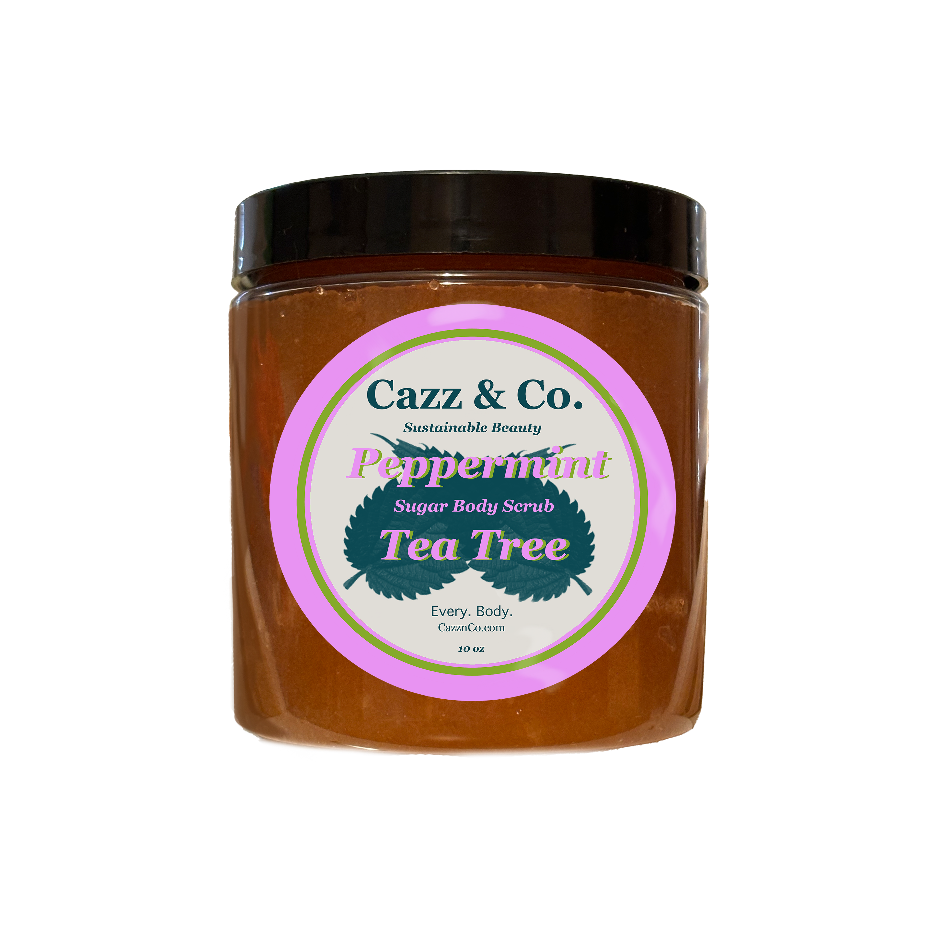 Peppermint Tea Tree Organic Sugar Scrub 10oz